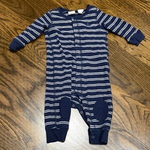 GAP Navy and White Striped Baby Outfit